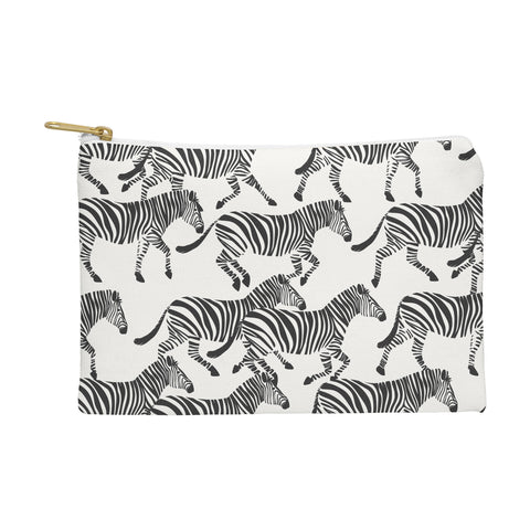 Little Arrow Design Co zebras black and white Pouch