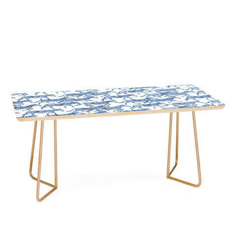 Little Arrow Design Co zebras in blue Coffee Table