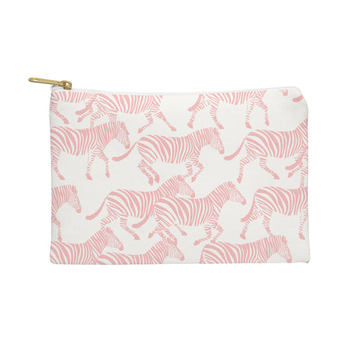 Little Arrow Design Co zebras in pink Pouch