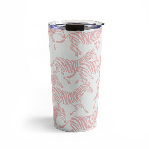 Little Arrow Design Co zebras in pink Travel Mug