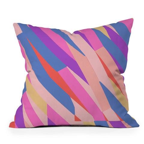 Little Dean Color stripe Outdoor Throw Pillow