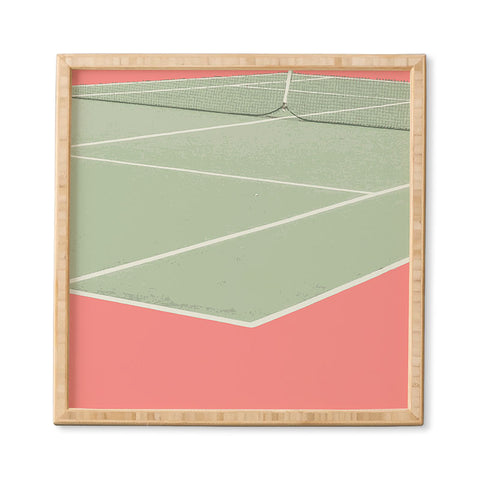 Little Dean Tennis game Framed Wall Art