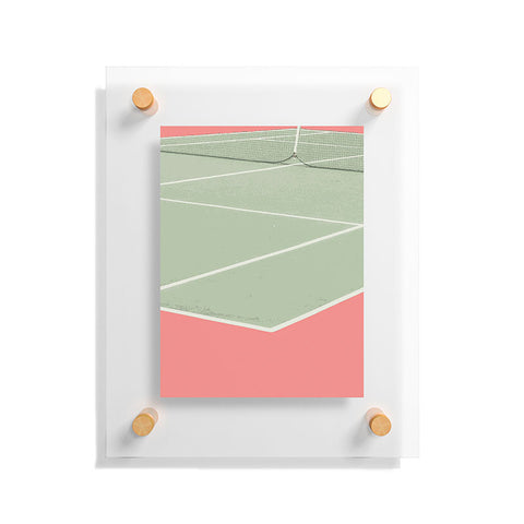 Little Dean Tennis game Floating Acrylic Print