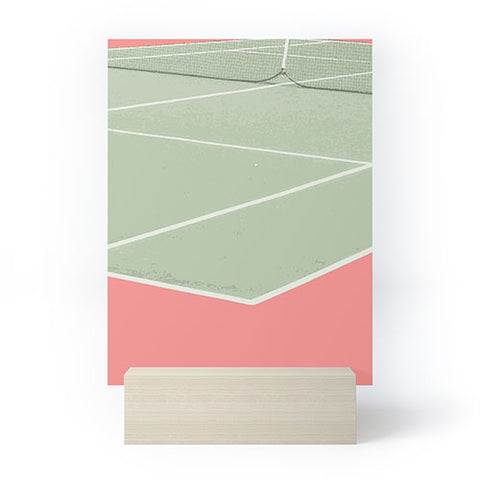 Little Dean Tennis game Mini Art Print