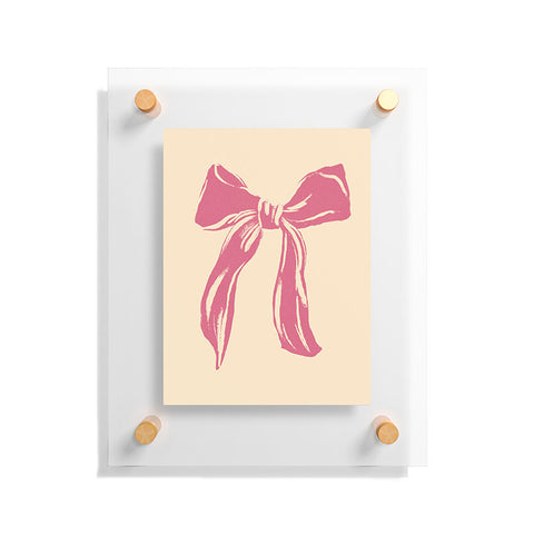 LouBruzzoni Big Pink Ribbon Floating Acrylic Print
