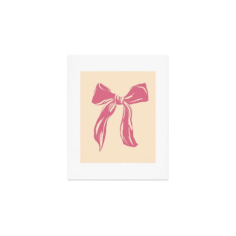 LouBruzzoni Big Pink Ribbon Art Print