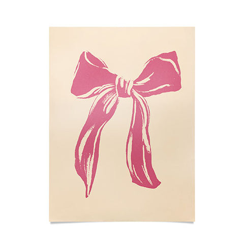 LouBruzzoni Big Pink Ribbon Poster