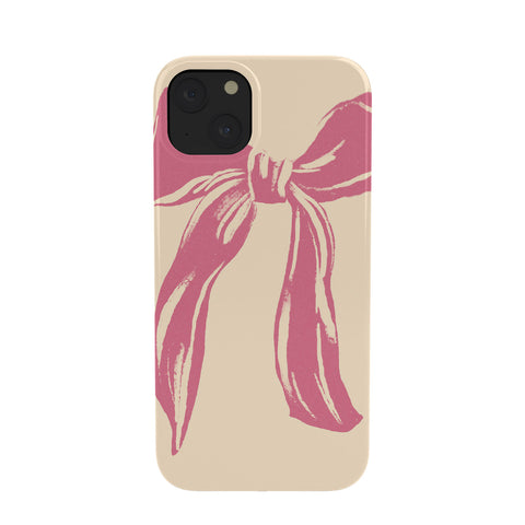 LouBruzzoni Big Pink Ribbon Phone Case