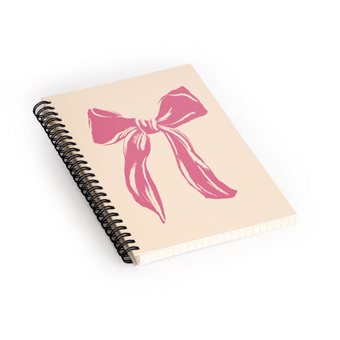 LouBruzzoni Big Pink Ribbon Spiral Notebook