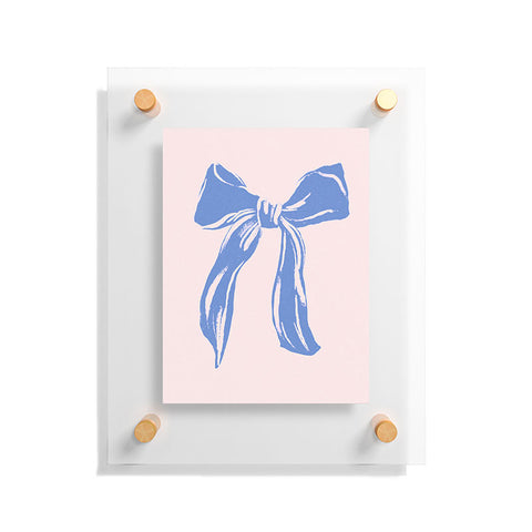 LouBruzzoni Light blue bow Floating Acrylic Print