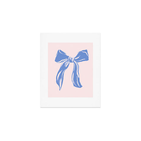 LouBruzzoni Light blue bow Art Print