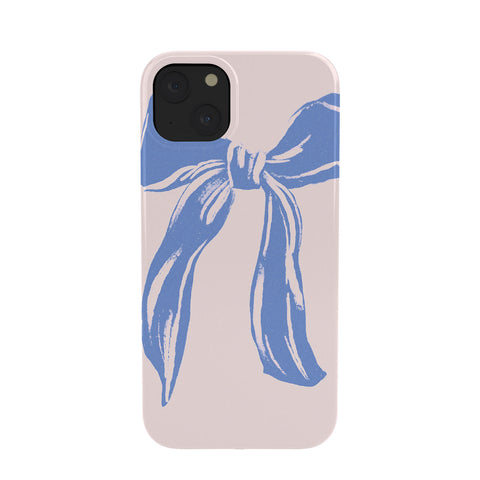 LouBruzzoni Light blue bow Phone Case