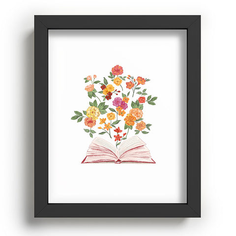 LouBruzzoni Open book blossom Orange Recessed Framing Rectangle
