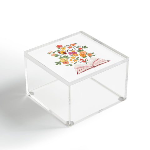 LouBruzzoni Open book blossom Orange Acrylic Box