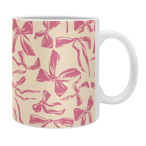 LouBruzzoni Pink bow pattern Coffee Mug
