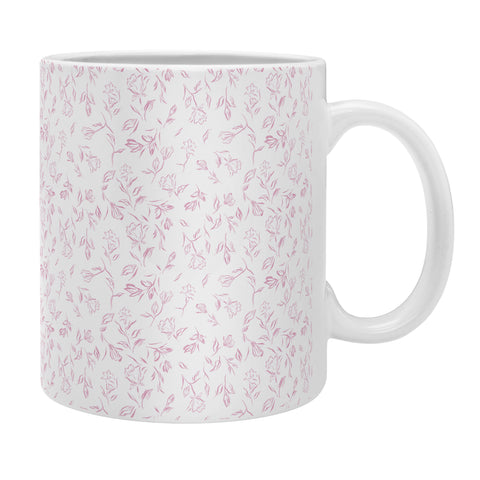 LouBruzzoni Pink romantic wildflowers Coffee Mug