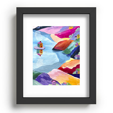 LouBruzzoni Water rainbow landscape Recessed Framing Rectangle