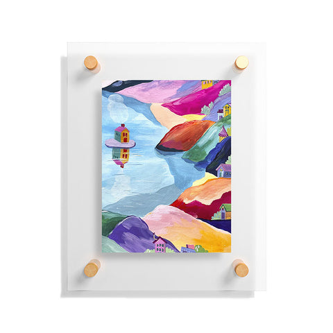 LouBruzzoni Water rainbow landscape Floating Acrylic Print