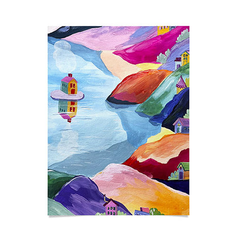 LouBruzzoni Water rainbow landscape Poster