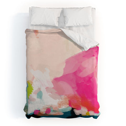 lunetricotee pink sky Duvet Cover