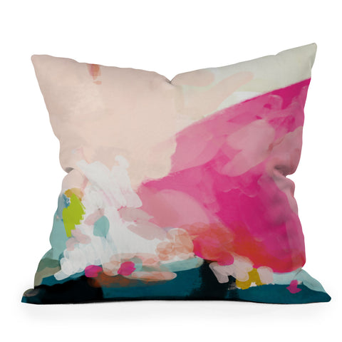lunetricotee pink sky Outdoor Throw Pillow