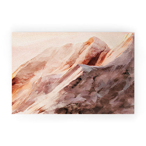 lunetricotee snow mountains landscape Welcome Mat