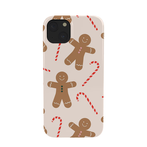 Lyman Creative Co Gingerbread Man Candy Cane Phone Case