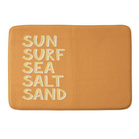 Lyman Creative Co Sun Surf Sea Salt Sand Memory Foam Bath Mat