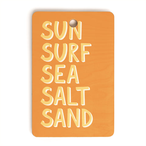 Lyman Creative Co Sun Surf Sea Salt Sand Cutting Board Rectangle