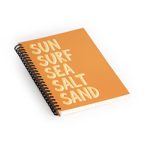 Lyman Creative Co Sun Surf Sea Salt Sand Spiral Notebook
