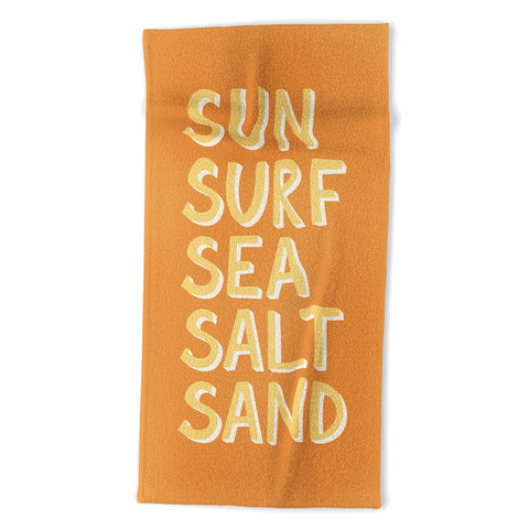 Lyman Creative Co Sun Surf Sea Salt Sand Beach Towel