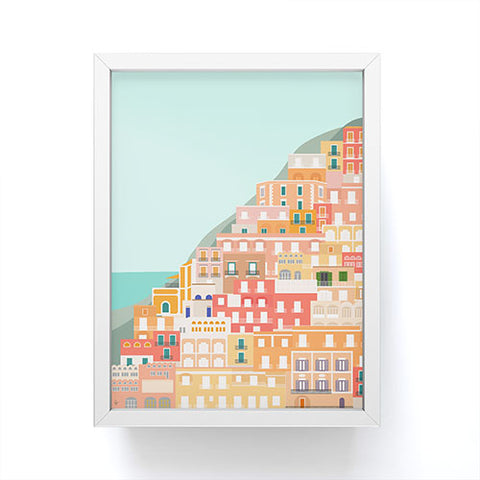 Lyman Creative Co View over the Amalfi Coast Framed Mini Art Print