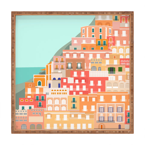 Lyman Creative Co View over the Amalfi Coast Square Tray