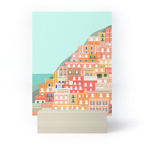 Lyman Creative Co View over the Amalfi Coast Mini Art Print