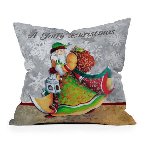 Madart Inc. A Jolly Christmas Outdoor Throw Pillow