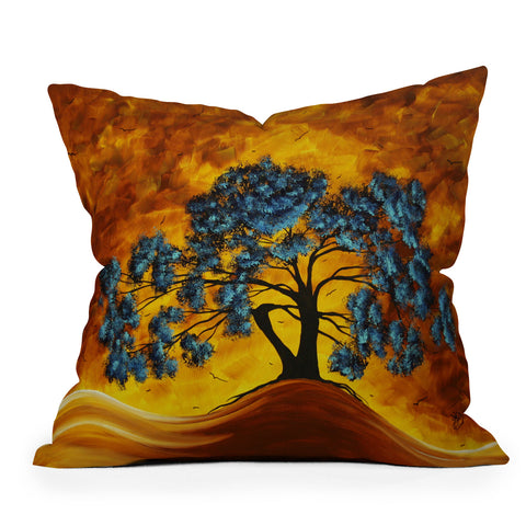 Madart Inc. Dreaming In Color Outdoor Throw Pillow