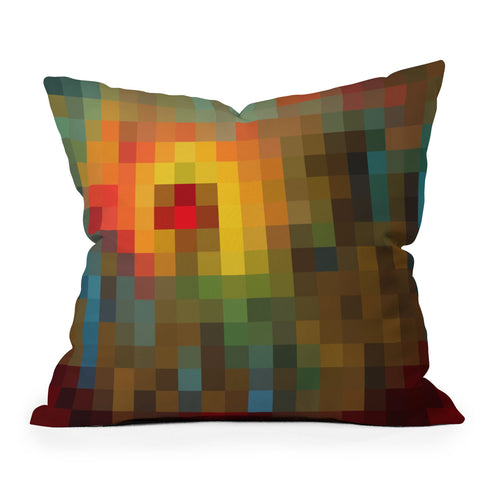 Madart Inc. Glorious Colors Outdoor Throw Pillow