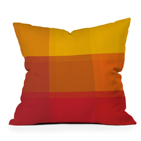 Madart Inc. Orange Sorbet Outdoor Throw Pillow