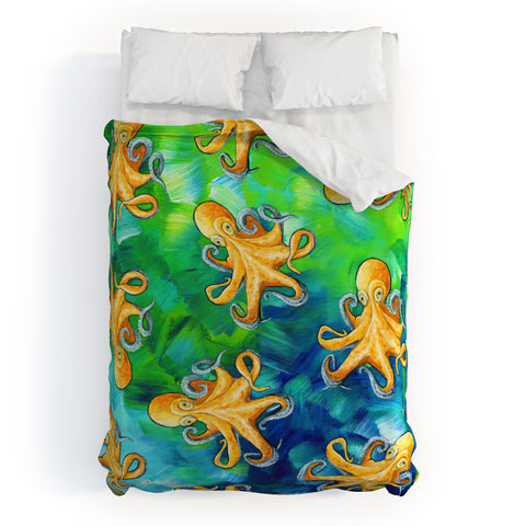 Madart Inc. Sea of Whimsy Octopus Pattern Duvet Cover