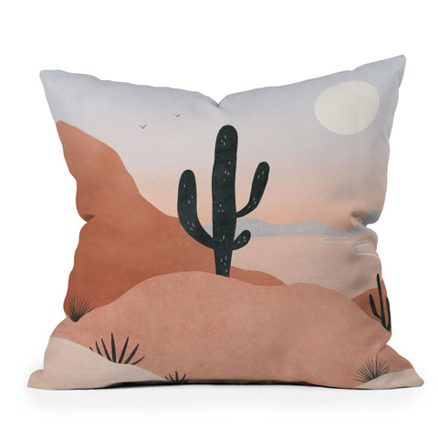 Madeline Kate Martinez saguaro sunset I Outdoor Throw Pillow