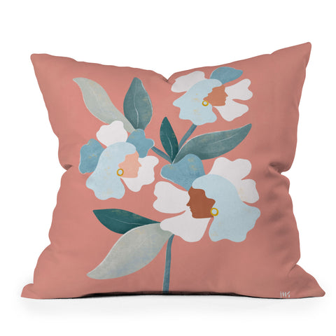 Maggie Stephenson Blooms I Outdoor Throw Pillow