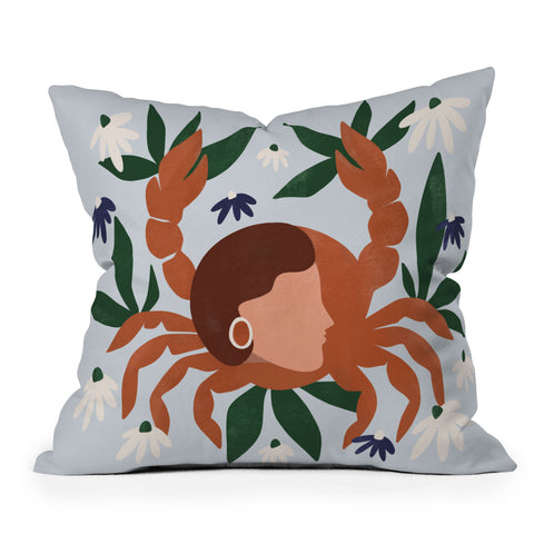 Maggie Stephenson Cancer 2 Outdoor Throw Pillow