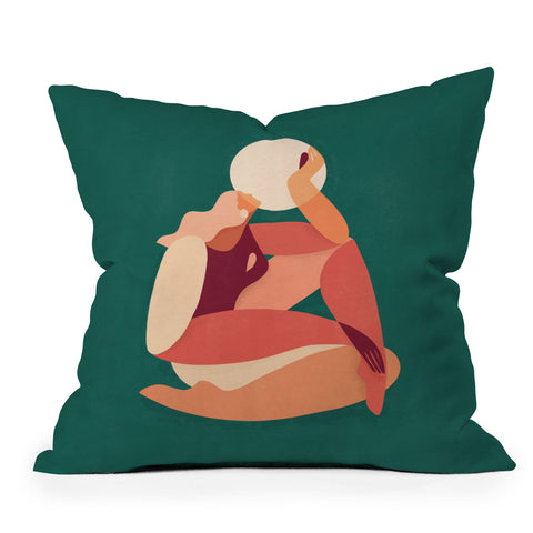 Maggie Stephenson How the sun loves the moon Outdoor Throw Pillow