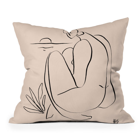 Maggie Stephenson Summer Lines 16 Outdoor Throw Pillow