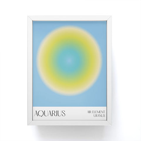 Mambo Art Studio Aquarius Aura Framed Mini Art Print