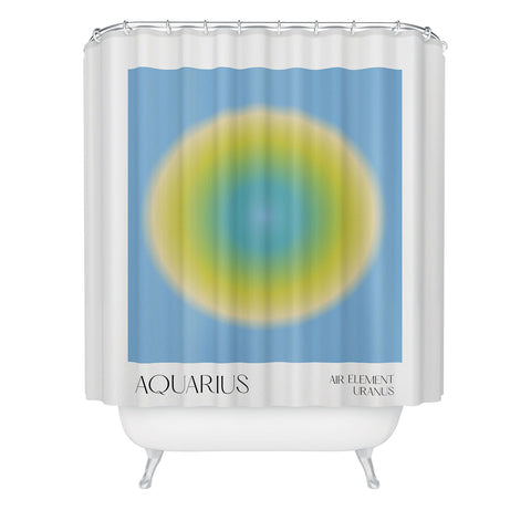 Mambo Art Studio Aquarius Aura Shower Curtain