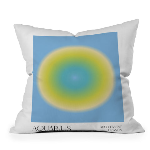 Mambo Art Studio Aquarius Aura Throw Pillow