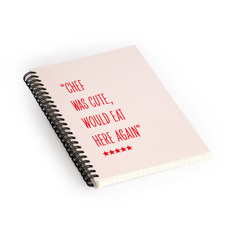 Mambo Art Studio Chef Was Quote Review Spiral Notebook