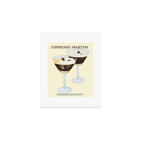 Mambo Art Studio Espresso Martini Drink Art Print