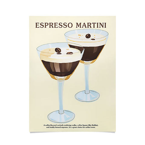 Mambo Art Studio Espresso Martini Drink Poster